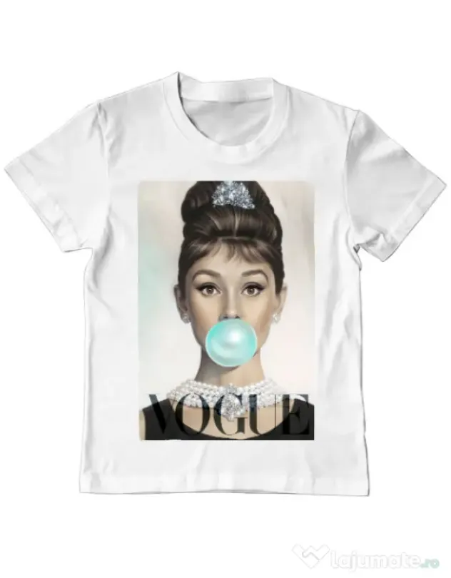 Tricou ADLER copil Audrey Alb