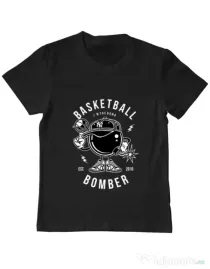 Tricou ADLER copil Basketball Bomber Negru