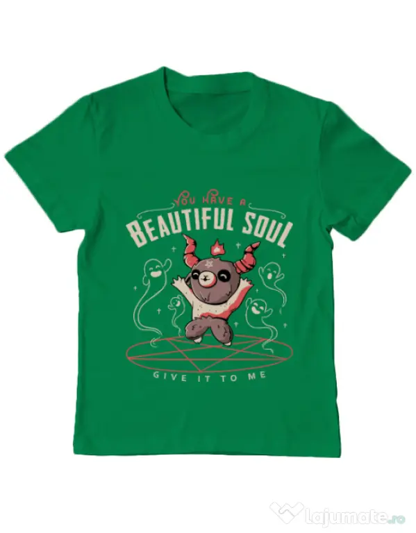 Tricou ADLER copil Beautiful soul Verde mediu