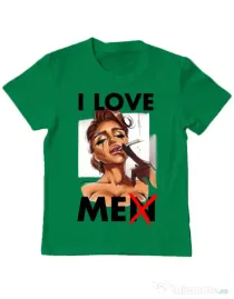 Tricou ADLER copil Black tears Verde mediu