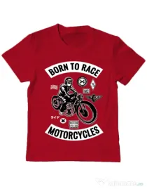 Tricou ADLER copil Born to race Rosu
