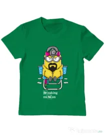 Tricou ADLER copil Breaking Minion Verde mediu