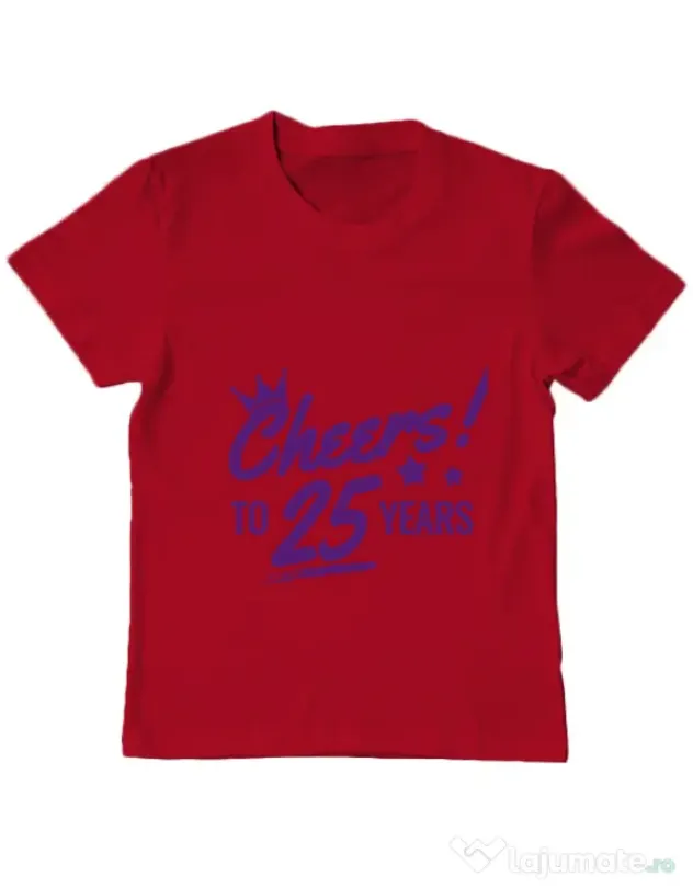 Tricou ADLER copil Cheers Rosu