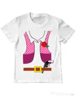 Tricou ADLER copil Cowboy suit 2 Alb