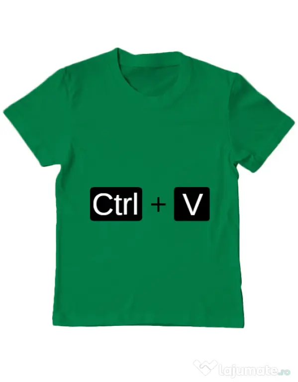Tricou ADLER copil Ctrl Paste Verde mediu