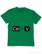 Tricou ADLER copil Ctrl Paste Verde mediu