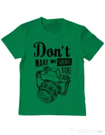 Tricou ADLER copil Dont make me shoot you Verde mediu