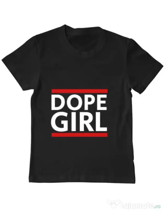 Tricou ADLER copil Dope girl Negru