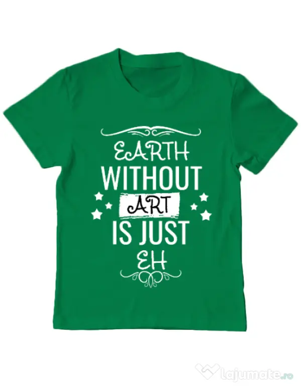Tricou ADLER copil Earth without art Verde mediu