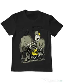 Tricou ADLER copil Enjoy the ride Negru
