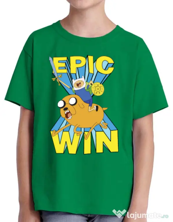 Tricou ADLER copil Epic win Verde mediu