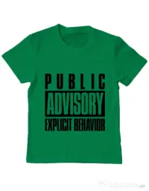 Tricou ADLER copil Explicit behavior Verde mediu