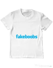 Tricou ADLER copil Fakeboobs Alb