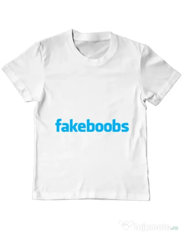 Tricou ADLER copil Fakeboobs Alb
