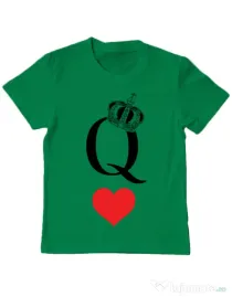 Tricou ADLER copil Fancy queen Verde mediu