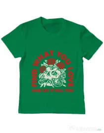 Tricou ADLER copil Find what you love Verde mediu