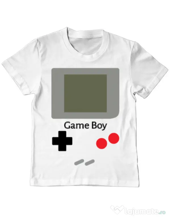 Tricou ADLER copil Game boy Alb
