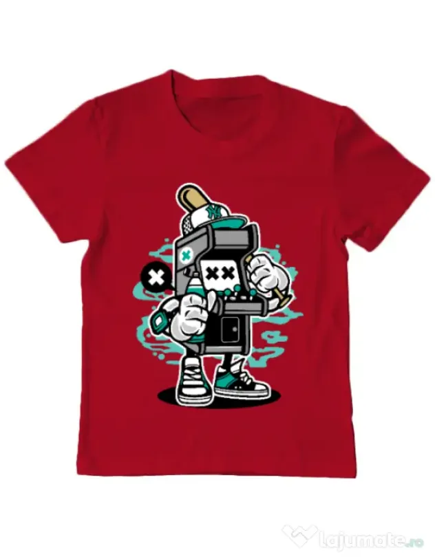 Tricou ADLER copil Game On 2 Rosu
