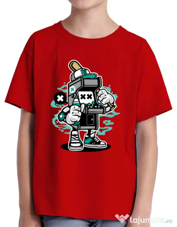 Tricou ADLER copil Game On 2 Rosu