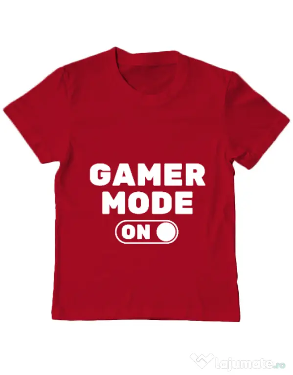 Tricou ADLER copil Gamer mode on Rosu