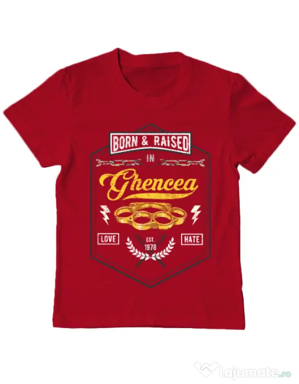 Tricou ADLER copil Ghencea Rosu