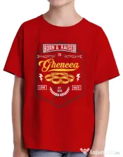 Tricou ADLER copil Ghencea Rosu 