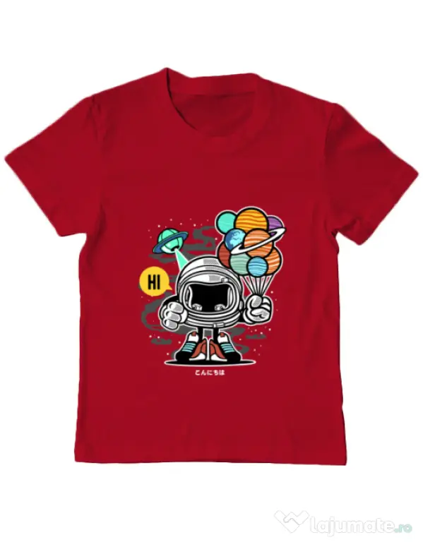 Tricou ADLER copil Gift From Outer Space Rosu