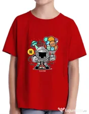 Tricou ADLER copil Gift From Outer Space Rosu 