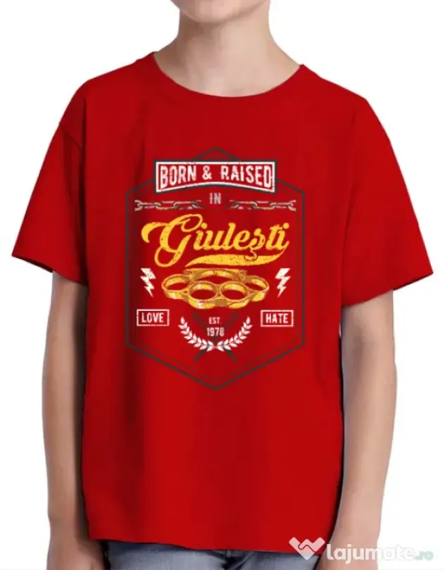 Tricou ADLER copil Giulesti Rosu