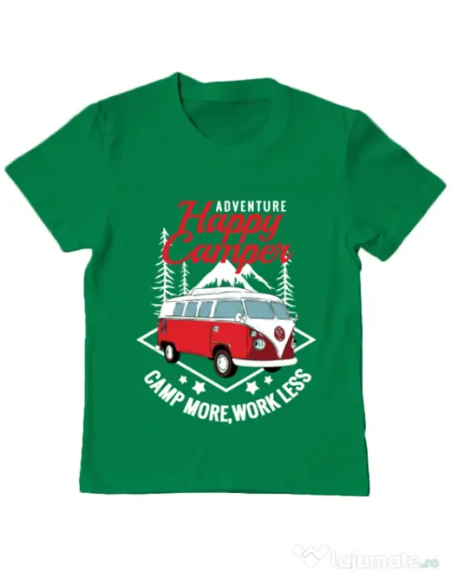 Tricou ADLER copil Happy Verde mediu