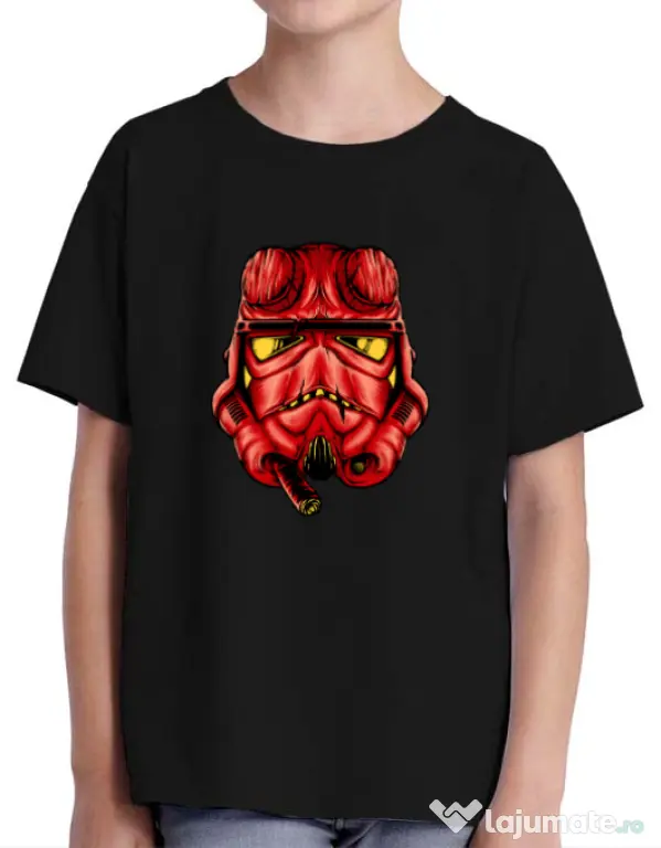 Tricou ADLER copil Helltrooperboy Negru