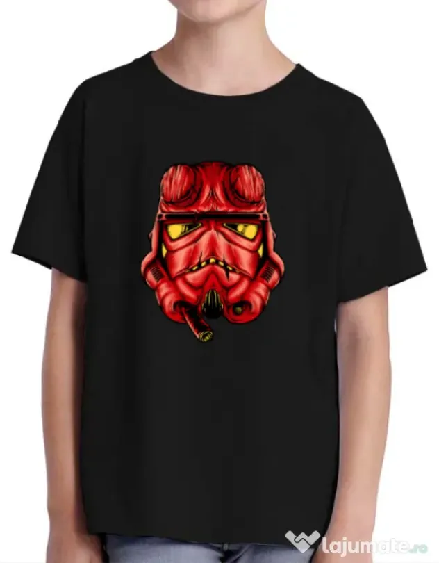 Tricou ADLER copil Helltrooperboy Negru