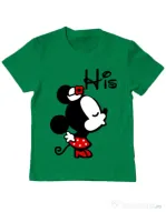 Tricou ADLER copil His Minnie Verde mediu