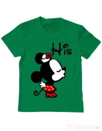Tricou ADLER copil His Minnie Verde mediu
