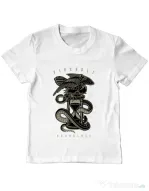 Tricou ADLER copil Hourglass Alb