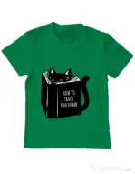 Tricou ADLER copil How to train your human Verde mediu