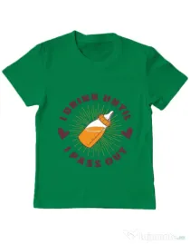 Tricou ADLER copil I drink until I pass out Verde mediu