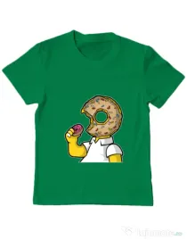 Tricou ADLER copil I Like Donut Verde mediu