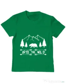 Tricou ADLER copil Into the wild Verde mediu