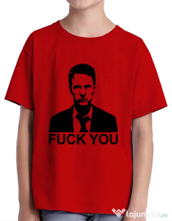 Tricou ADLER copil Jack FY Rosu