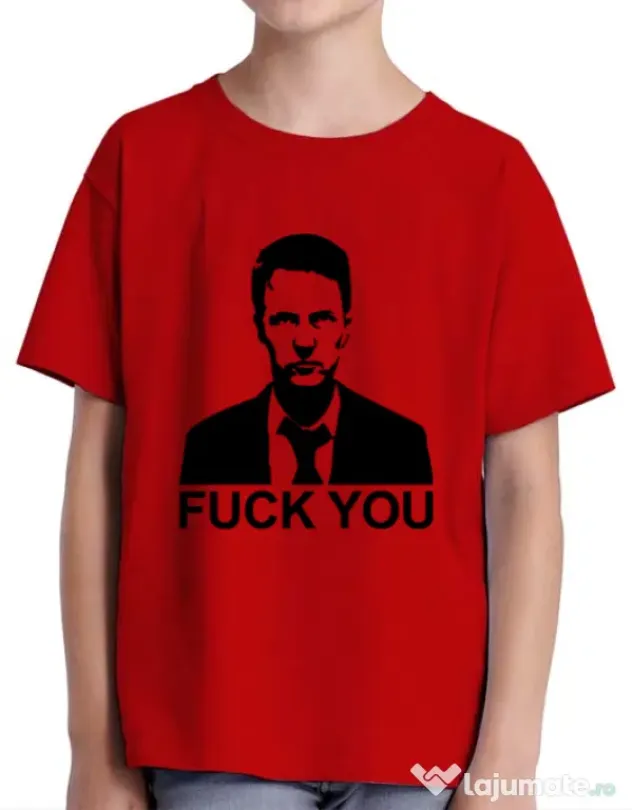 Tricou ADLER copil Jack FY Rosu