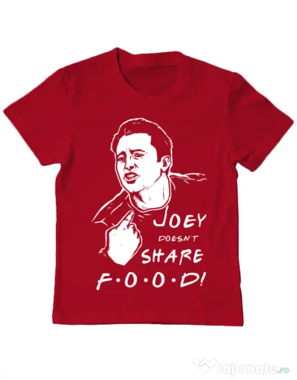 Tricou ADLER copil Joey doesnt share food Rosu