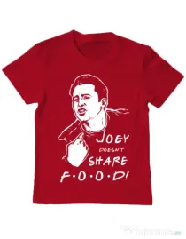 Tricou ADLER copil Joey doesnt share food Rosu