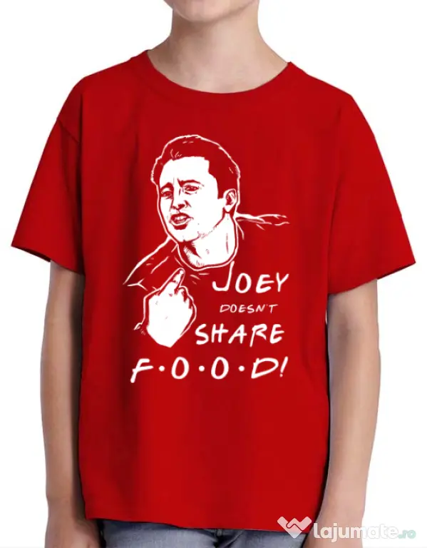 Tricou ADLER copil Joey doesnt share food Rosu