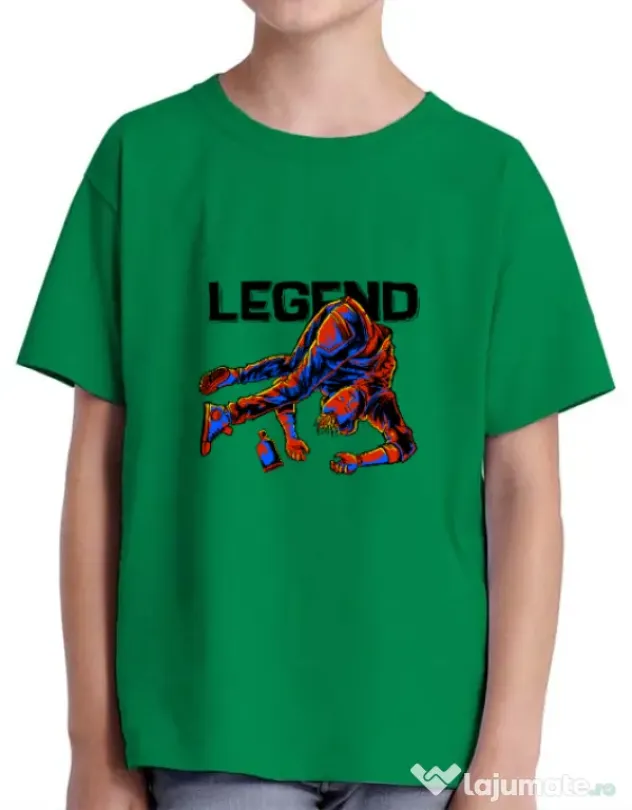 Tricou ADLER copil LEGEND Verde mediu