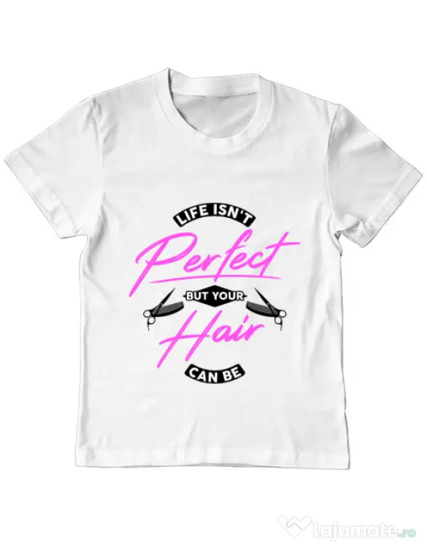 Tricou ADLER copil Life isnt perfect Alb