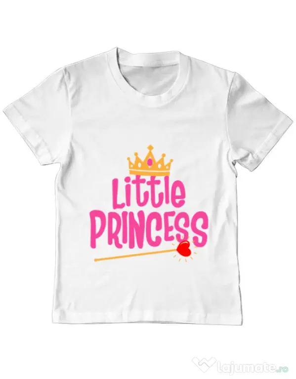 Tricou ADLER copil Little Princess Alb