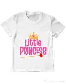 Tricou ADLER copil Little Princess Alb