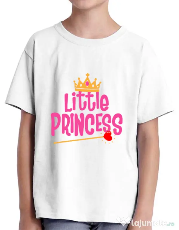 Tricou ADLER copil Little Princess Alb