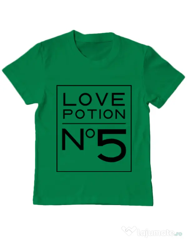 Tricou ADLER copil Love potion Verde mediu